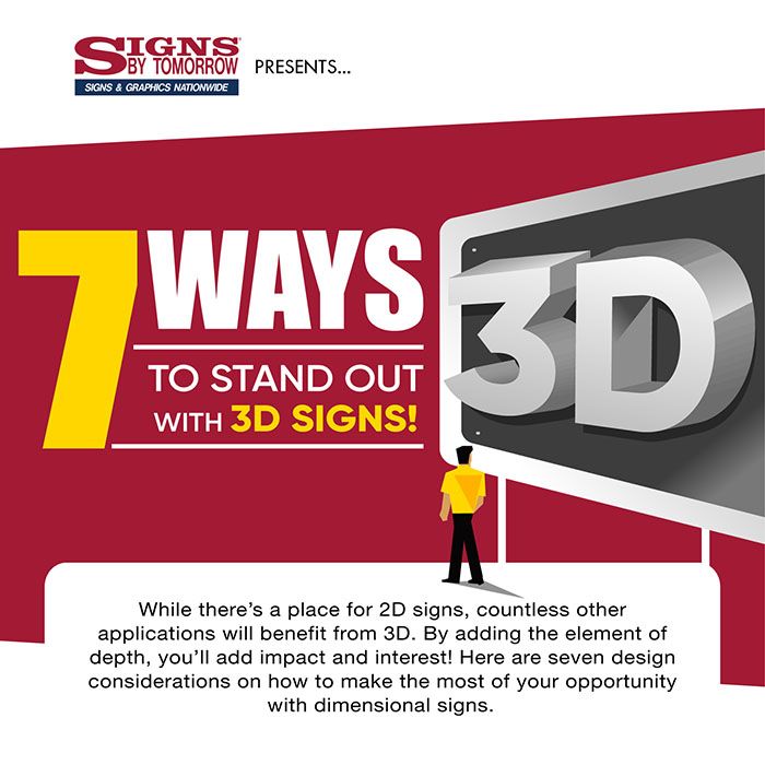 Infographic: 3D Signage - Increase and Impact your Audience